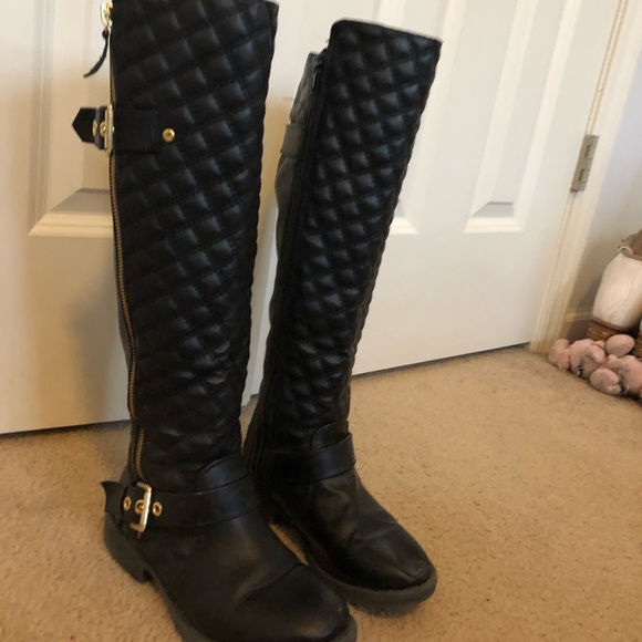 Black Riding Style Boots - Picture 3 of 4